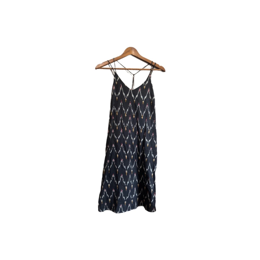 LOFT Ikat Shift Dress Womens 6 Geometric Strappy T-Back Excellent Sleeveless